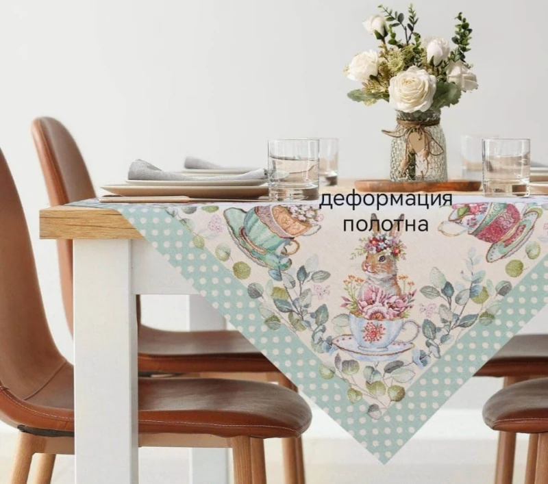 Outlet Зайки сладкоежки Салфетка 100х100 см 2519619