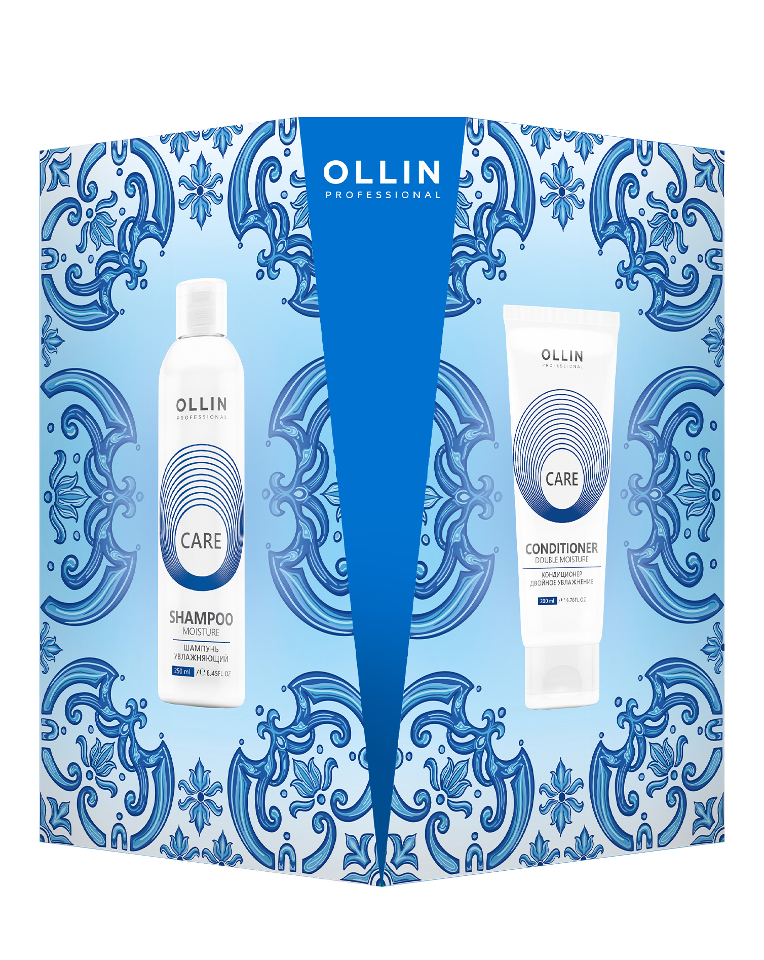 OLLIN PROFESSIONAL НАБОР ДЛЯ ДВОЙНОГО УВЛАЖНЕНИЯ ВОЛОС (2 продукта)