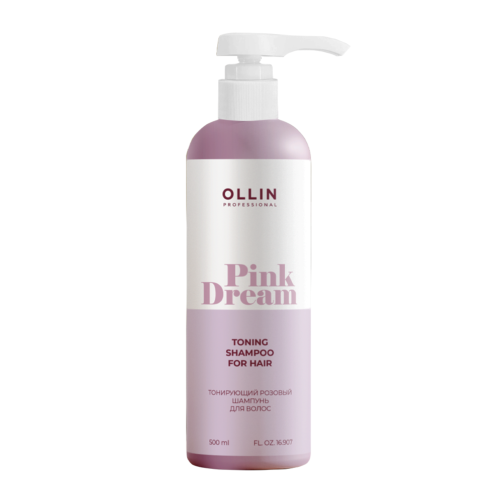 OLLIN Шампунь тонирующий розовый для волос / PINK DREAM 500 мл