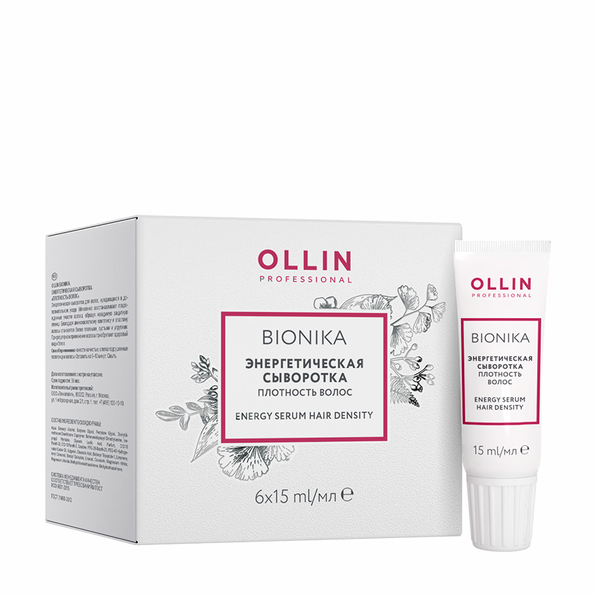 OLLIN Сыворотка энергетическая Плотность волос / BioNika 6 х 15 мл