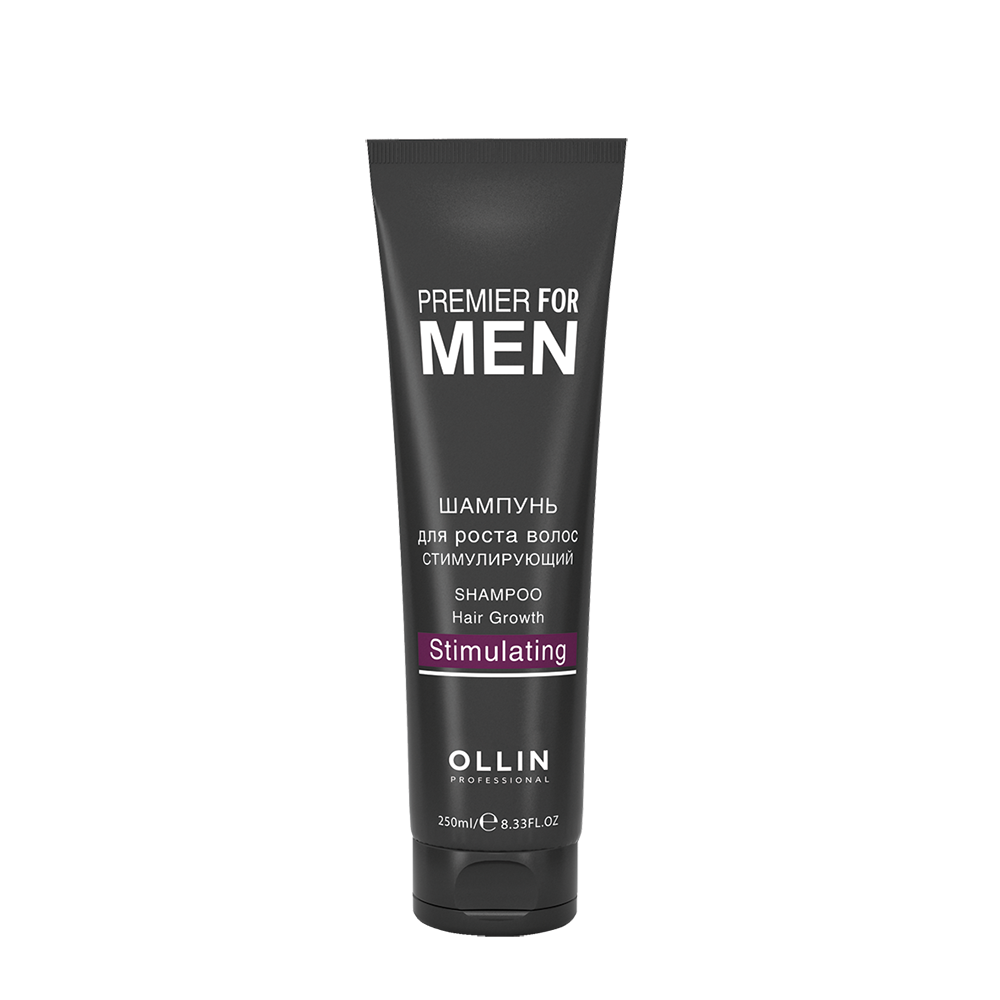 OLLIN Шампунь стимулирующий для роста волос, для мужчин / Shampoo Hair Growth Stimulating PREMIER FOR MEN 250 мл