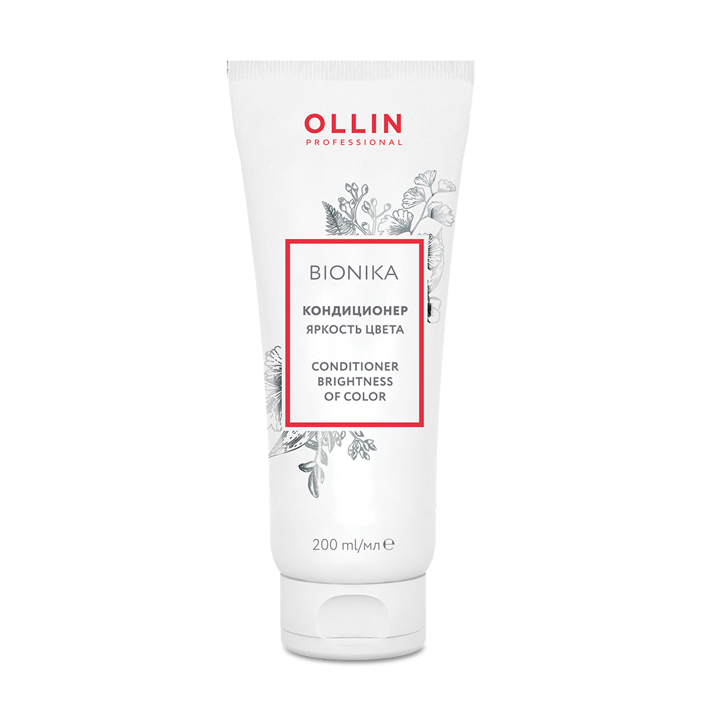 OLLIN Кондиционер для окрашенных волос Яркость цвета / BioNika 200 мл