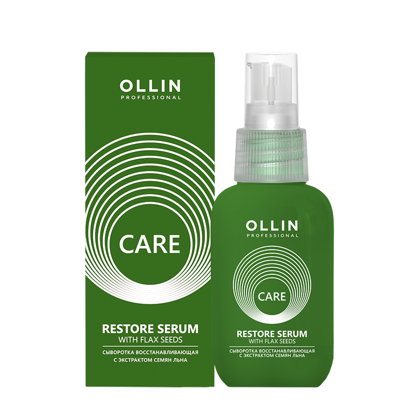 OLLIN Сыворотка восстанавливающая с экстрактом семян льна / Care 50 мл