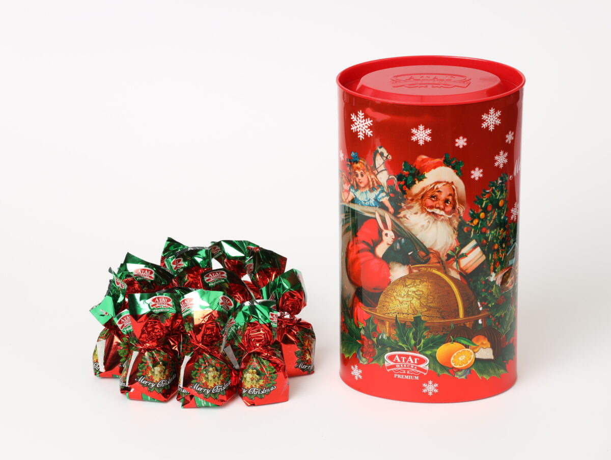 Конфеты глазированные «Merry Christmas» 200 г туба