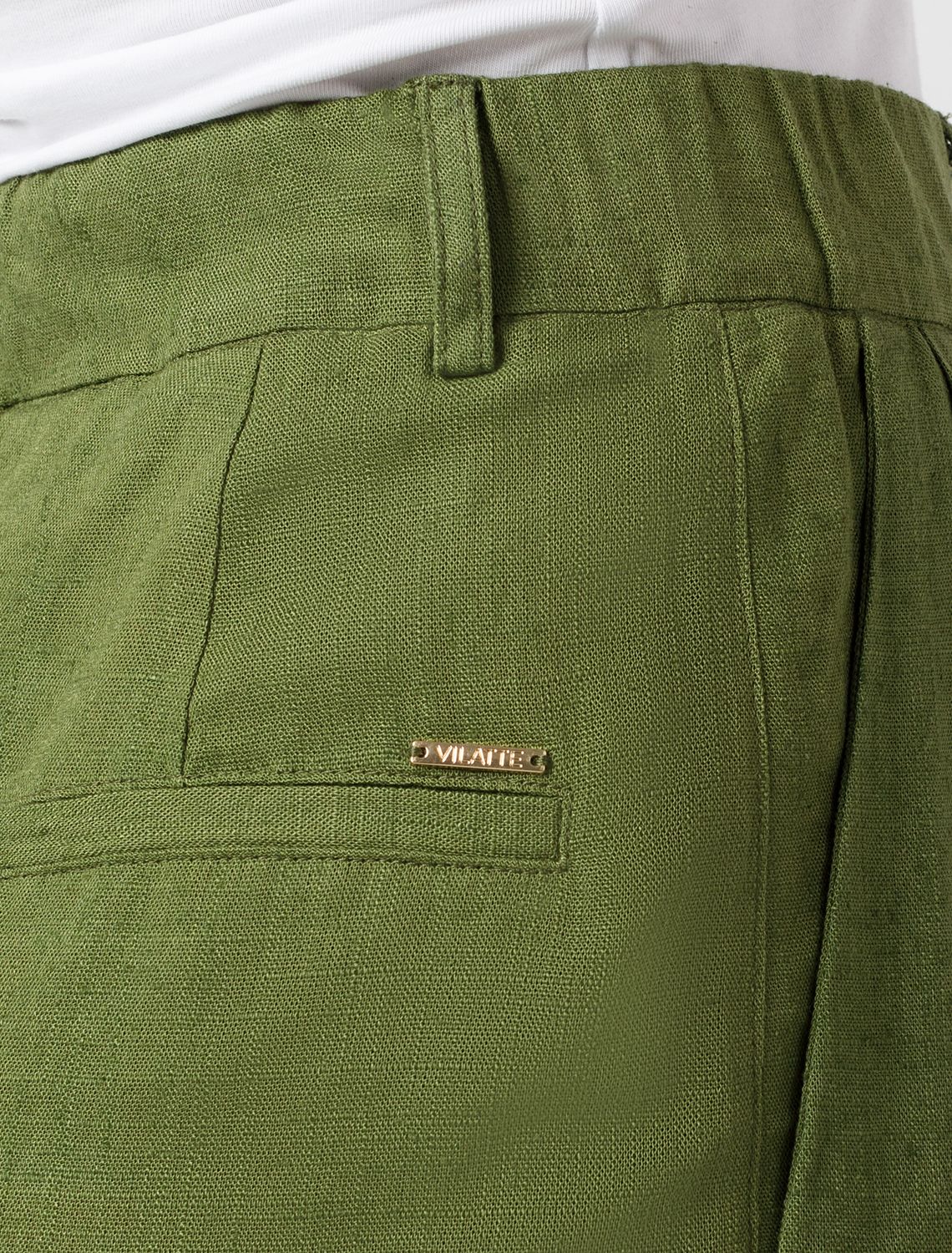 Свободные брюки изо льна с вискозой