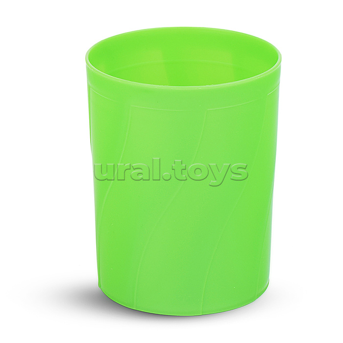 Подставка для пишущих принадлежностей 9,8x8x8 см, непрозрачная зеленая