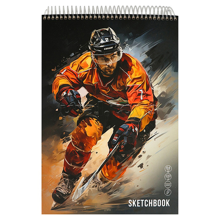 Скетчбук А4, 64л,