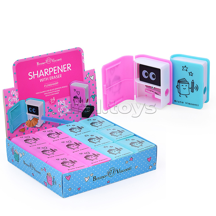 Точилка с контейнером и ластиком