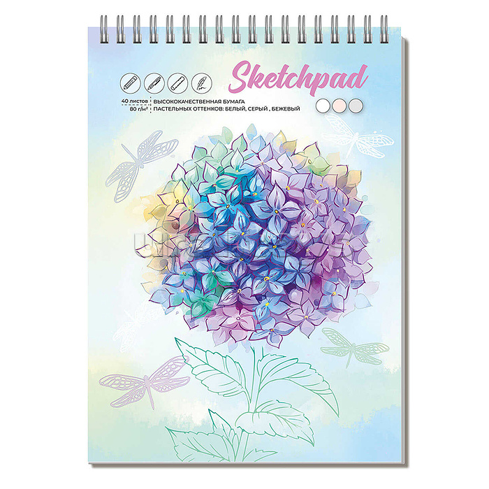 Скетчпад А5, 40 л.,