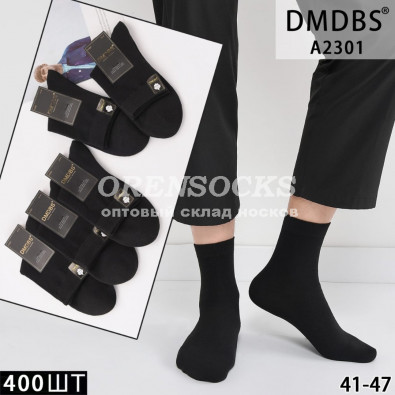 DMDBS МУЖСКИЕ НОСКИ ХЛОПОК С ЛАЙКРОЙ ЧЕРНЫЕ БЕЗ ПРИНТА ОТЛИЧНОГО КАЧЕСТВА A2301