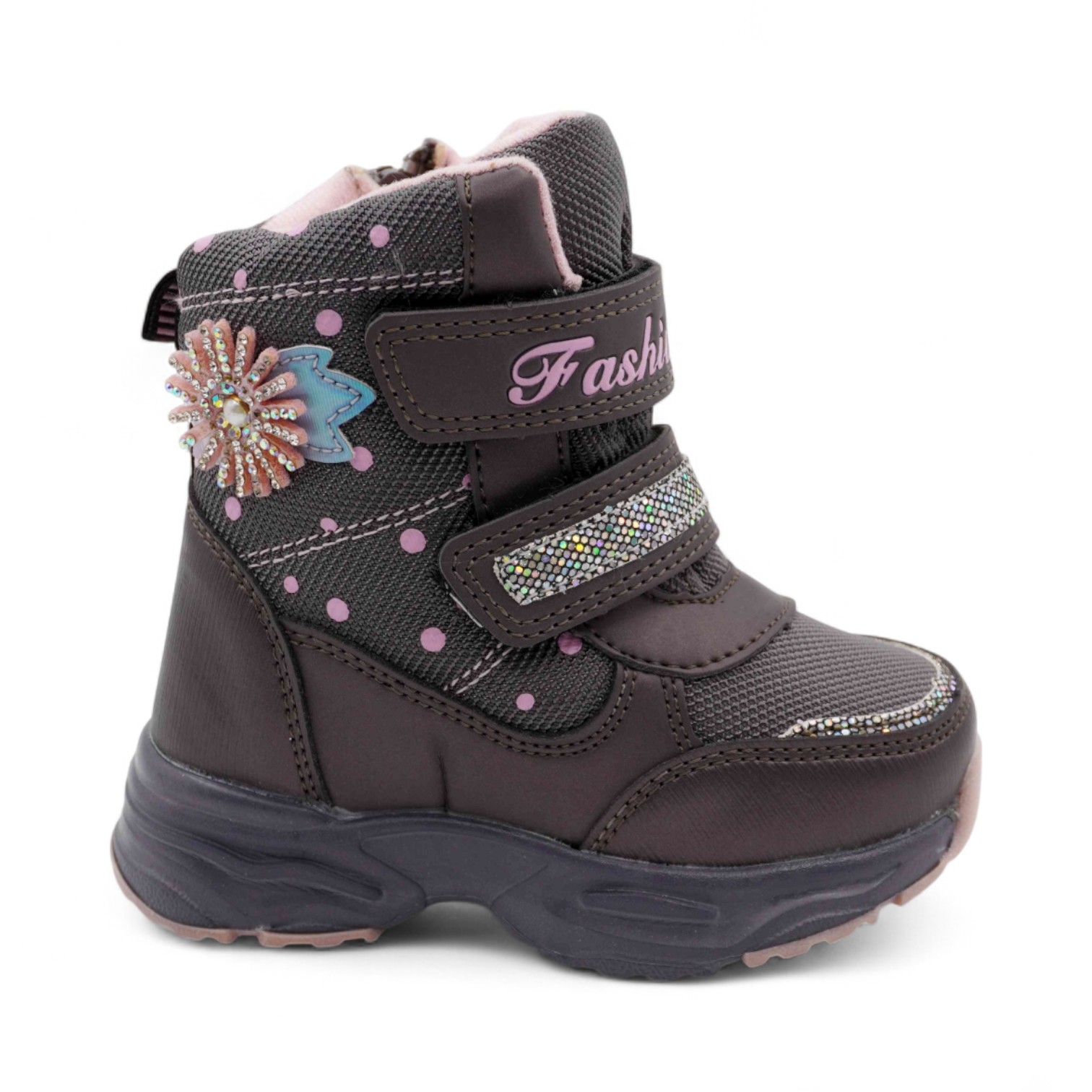 Ботинки мембранные на меху XV0456-1-2 бронзовый