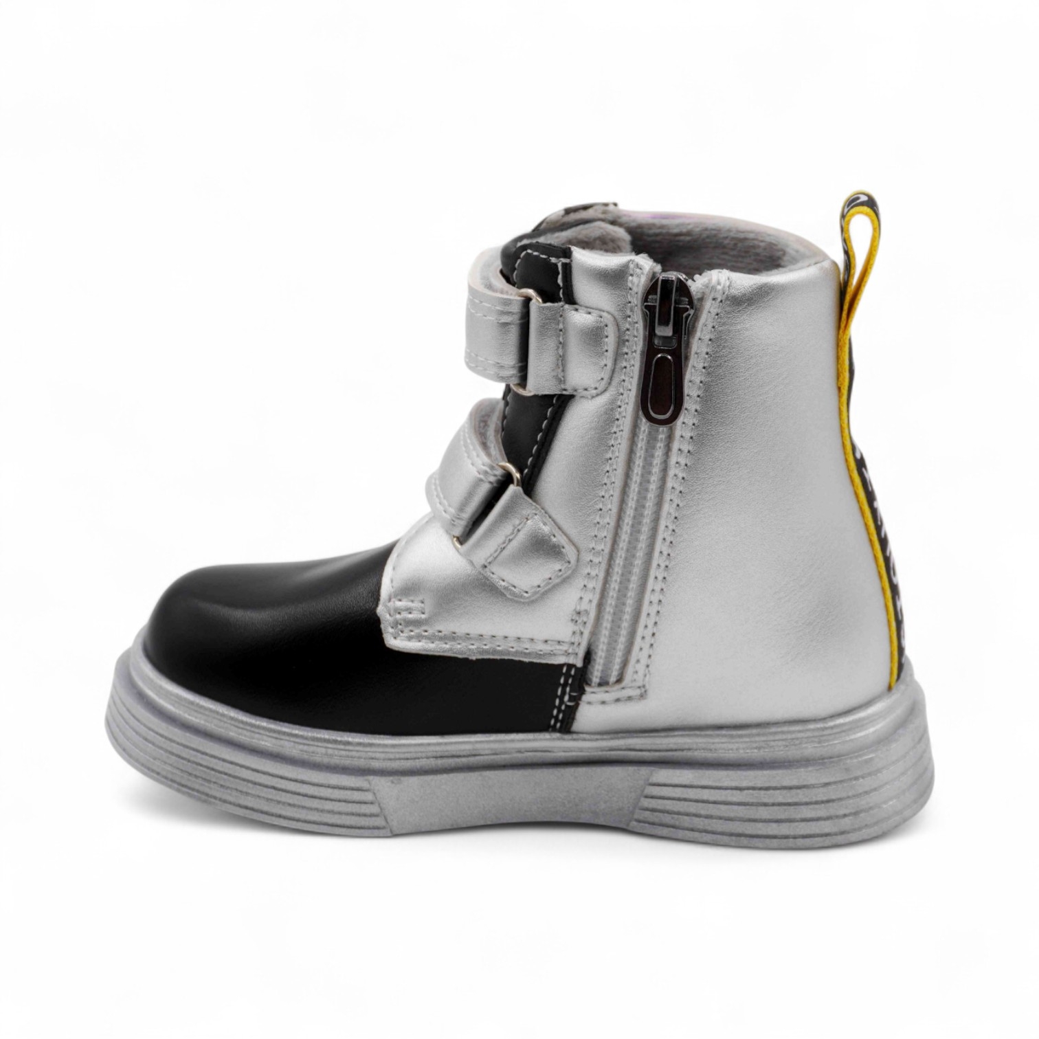 Ботинки PV596-1-5 черно серебристые