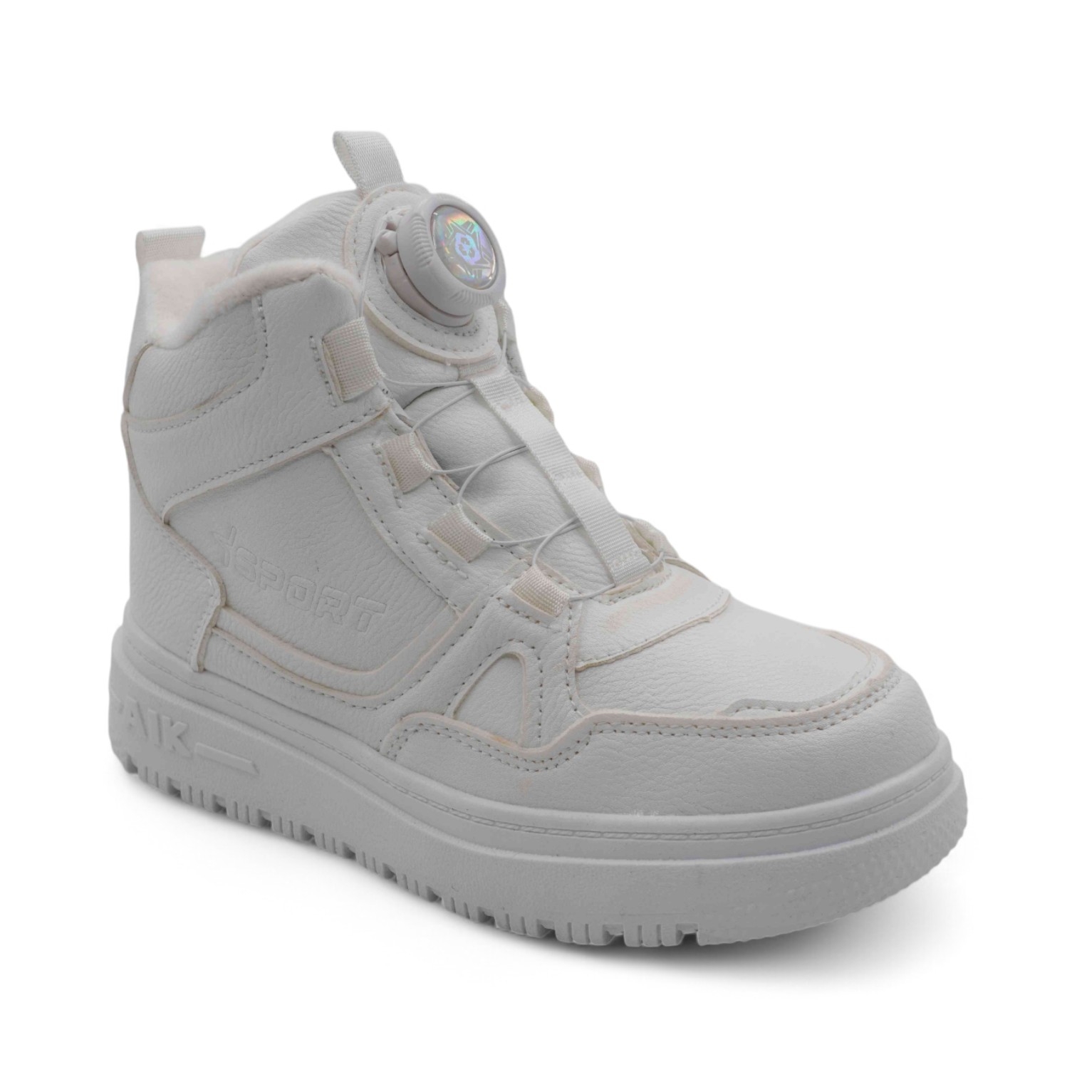 Кроссовки зимние на меху А7186-18 белые