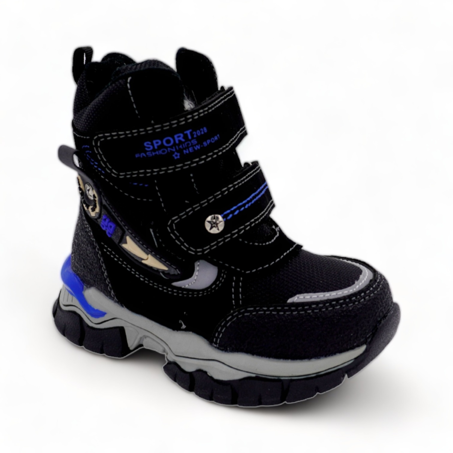 Ботинки мембранные на меху ХМ161-1-1 черный