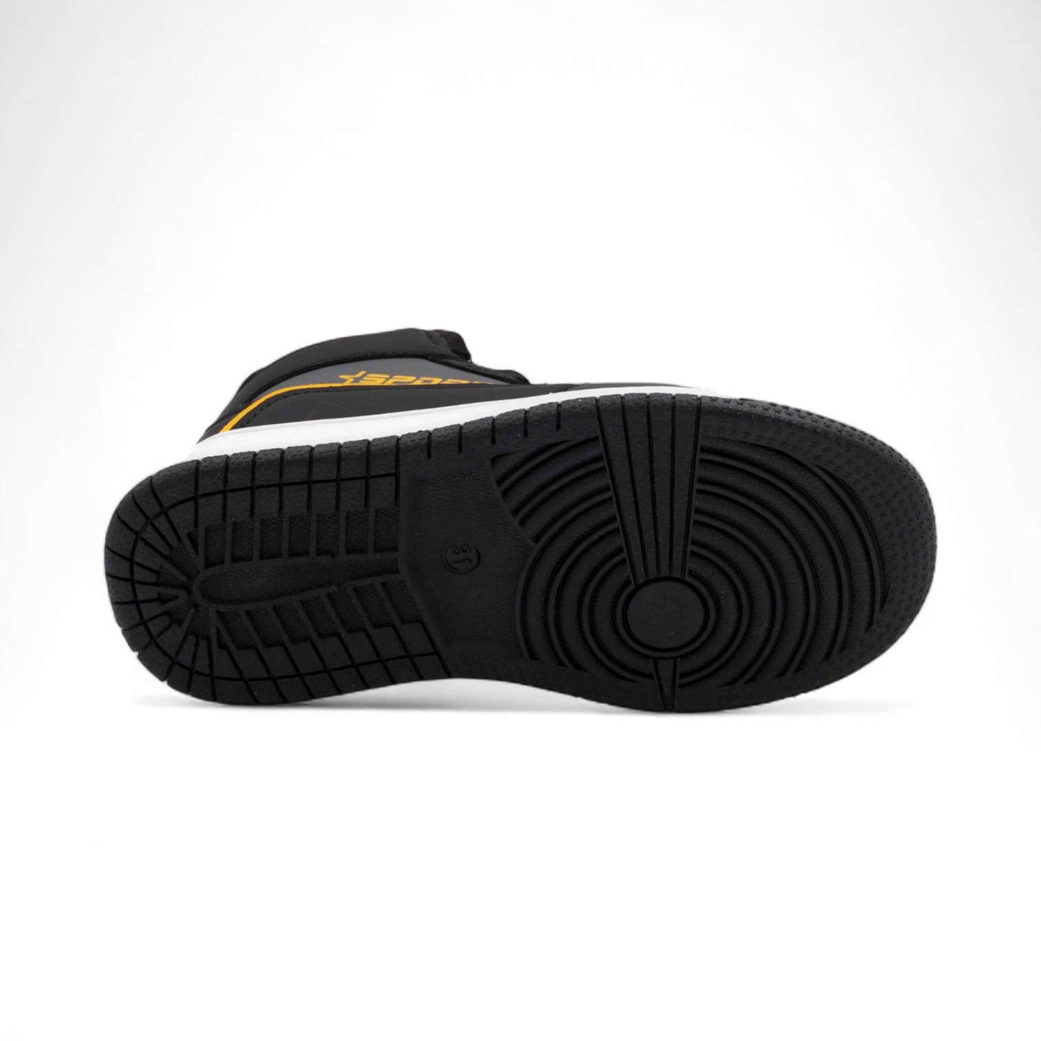 Кроссовки высокие демисезонные А7775-3 черные п/п