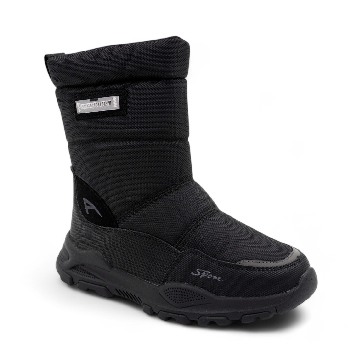 Ботинки мембранные на меху ХМ912-3-1 черный