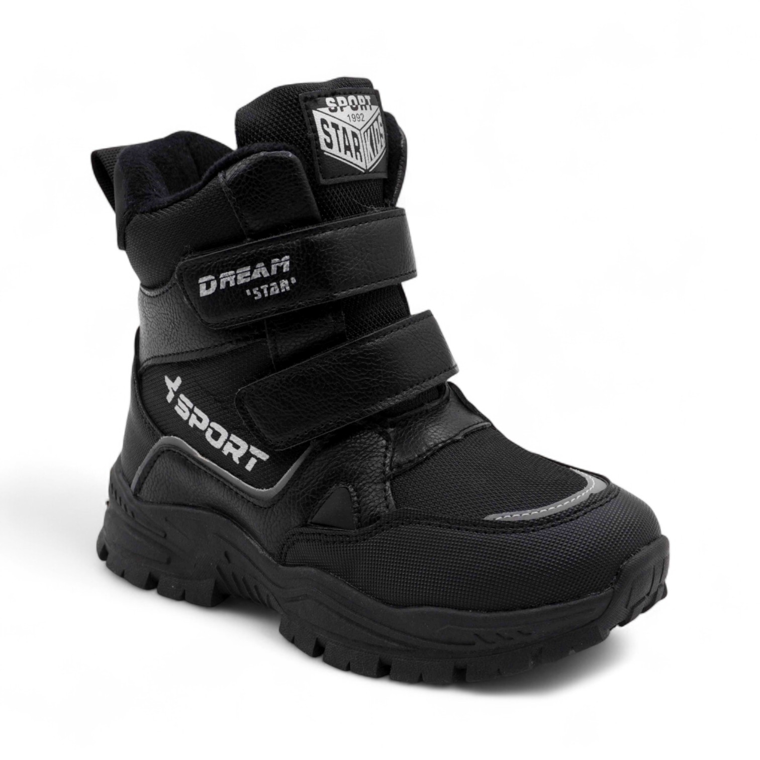 Ботинки мембранные на меху А6675-21 черные