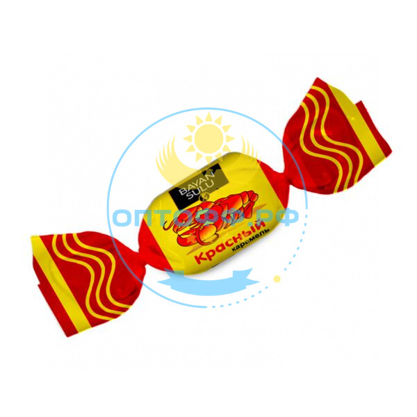 Баян Сулу КАРАМЕЛЬ Красный 1кг (кор*7)