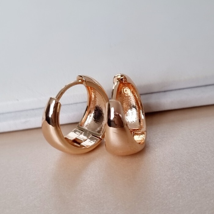 Серьги круглые крупные колечки коллекция