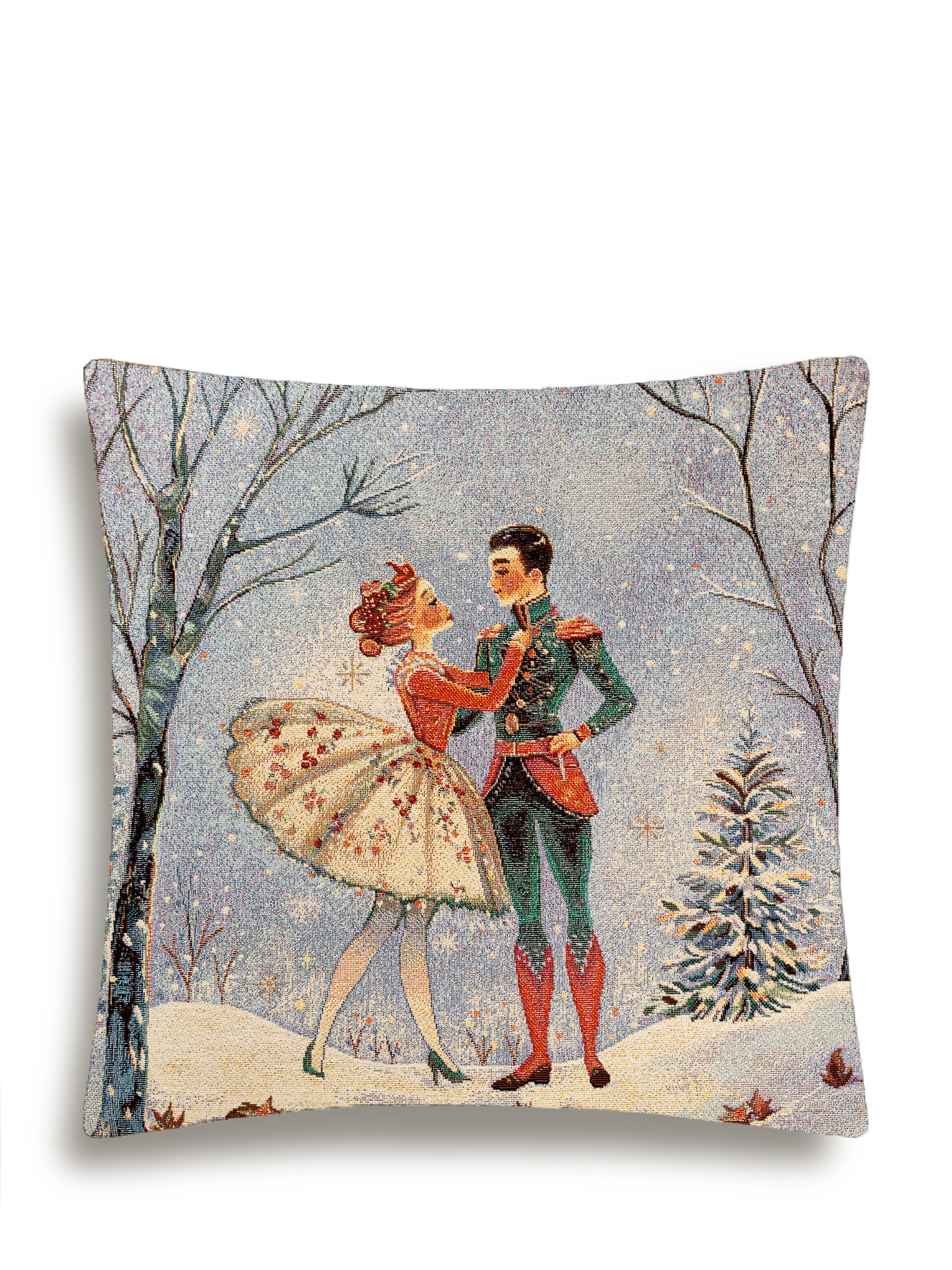 Щелкунчик Балет светлый фон Наволочка 44х44 см серебро 2519115 New