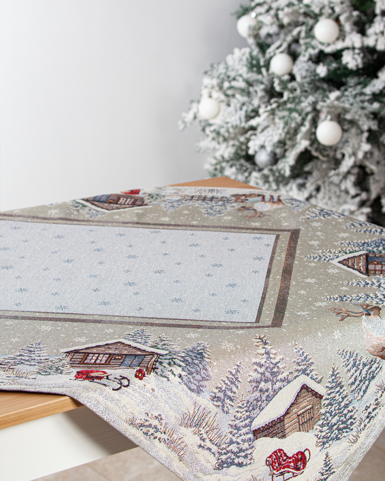 Северные олени Салфетка 100х100 см 2101563