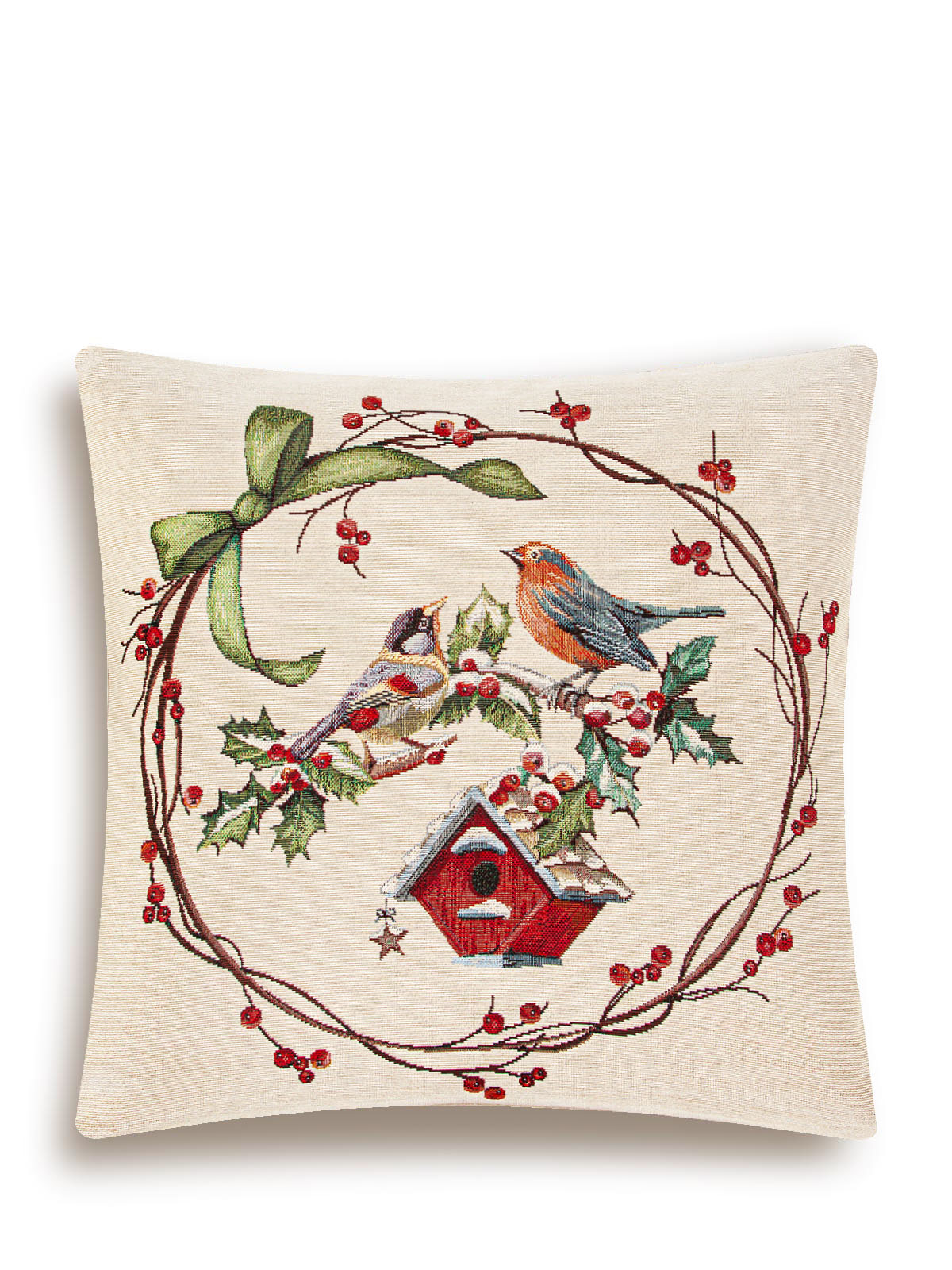 Зимний пир Скворечники Наволочка 45х45 см 2104414