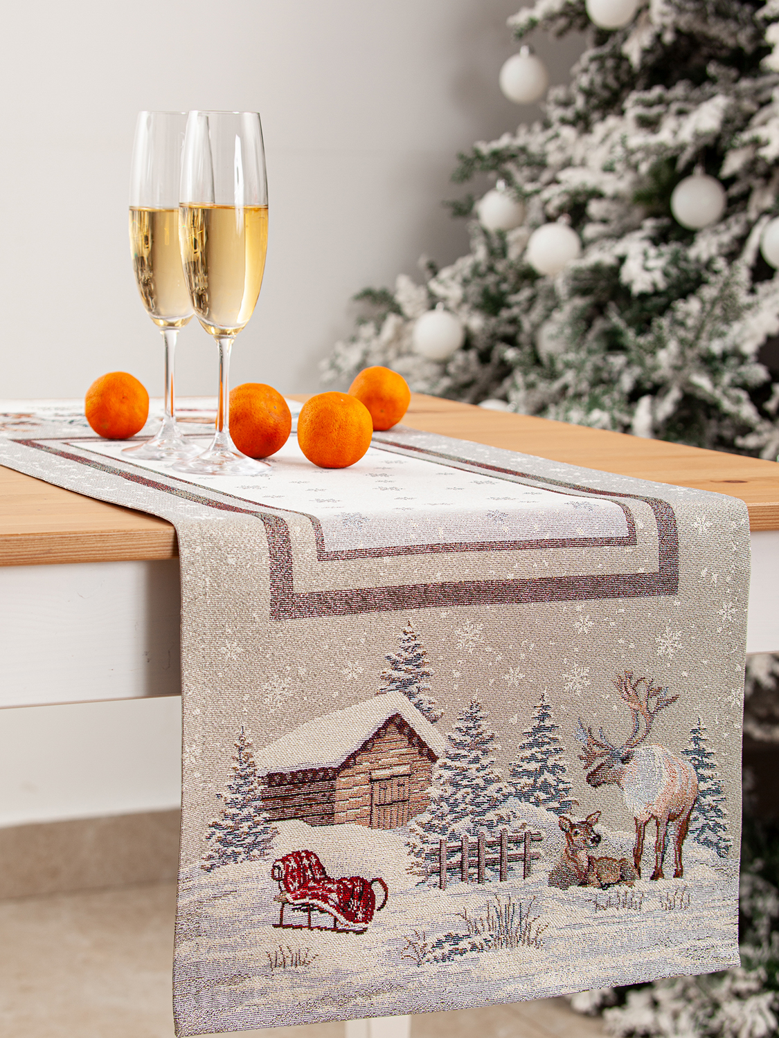 Северные олени Салфетка 44х140 см 2104129