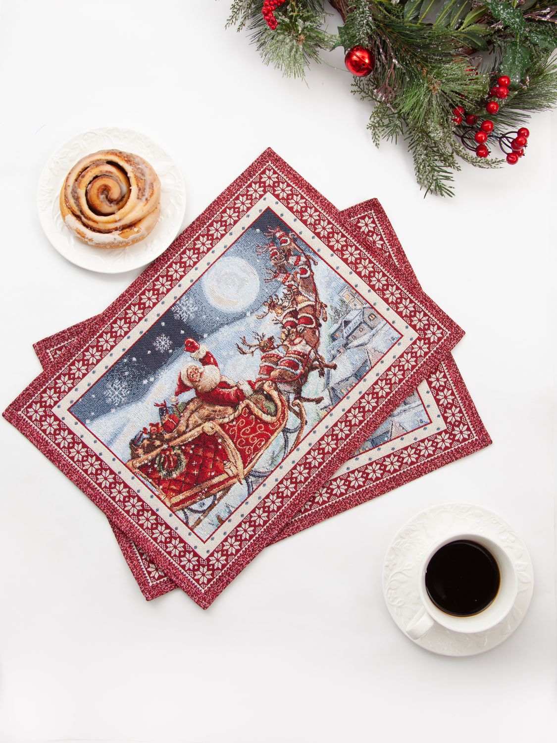 Ночь перед Рождеством Комплект салфеток 2шт 32х43 см 2103907