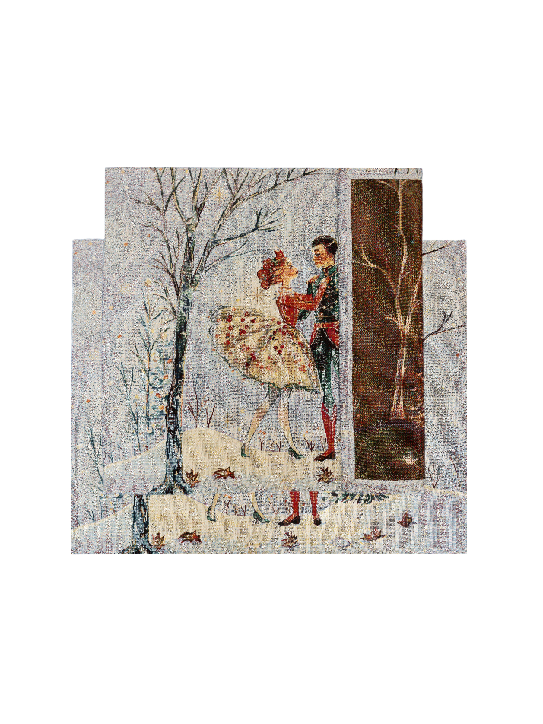 Щелкунчик Балет светлый фон Комплект салфеток 2шт 35х45 см серебро 2519117 New