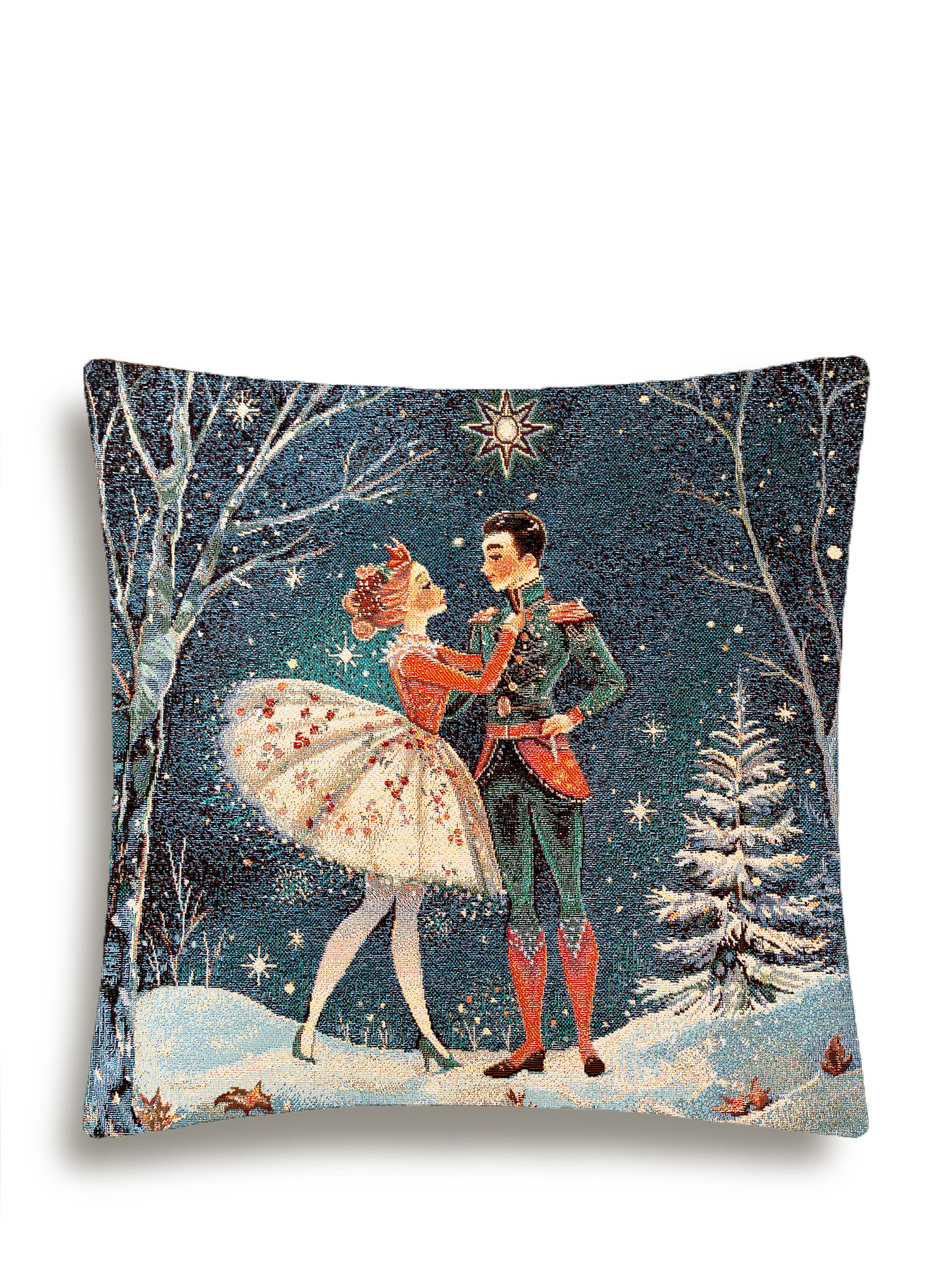 Щелкунчик Балет темный фон Наволочка 44х44 см серебро 2519119 New