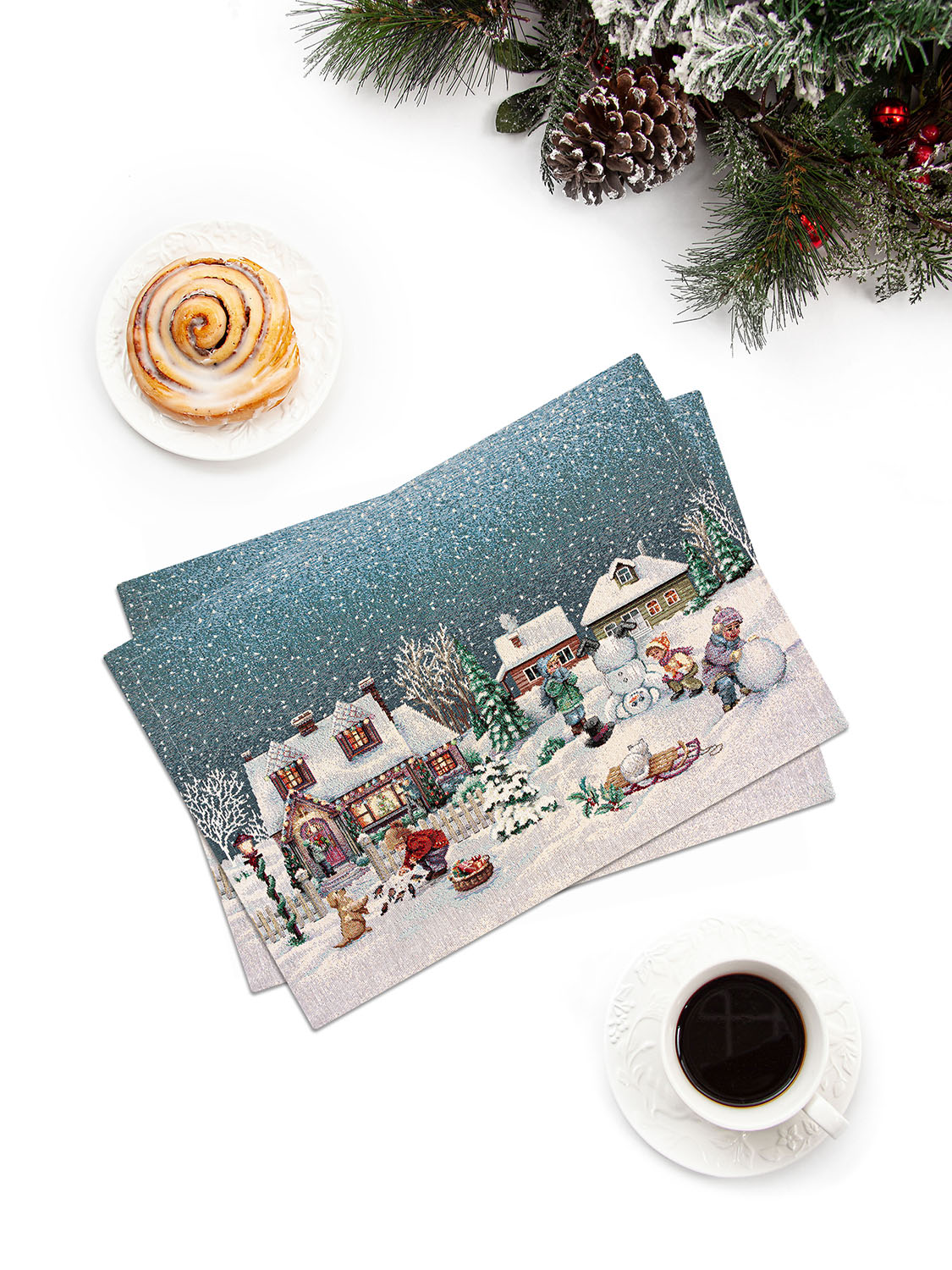 Большая семья Комплект салфеток 2шт 35х45 см 2106749 б/л