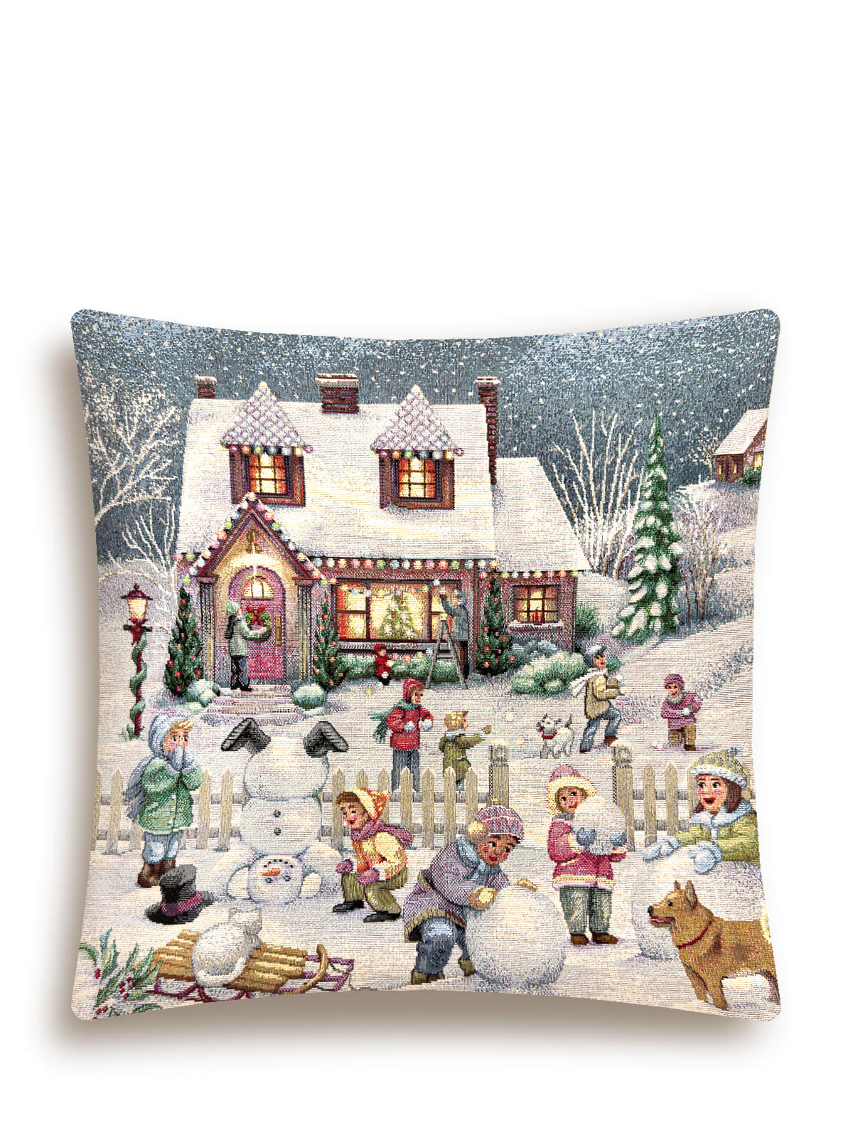 Большая семья Наволочка 45х45 см 2104988 б/л