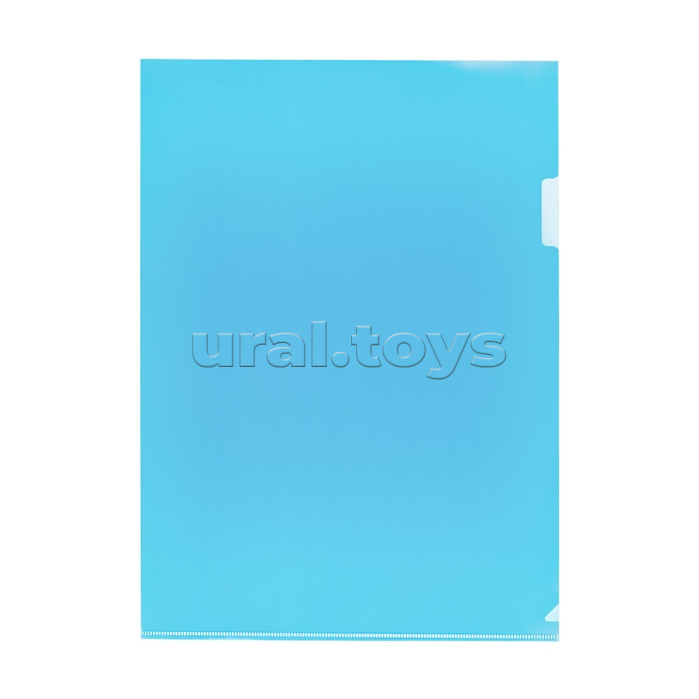 Папка-уголок A4 120 мкм. песок, синий Classic