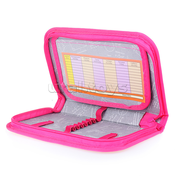 Пенал односекционный большой с откидной планкой печать на ткани