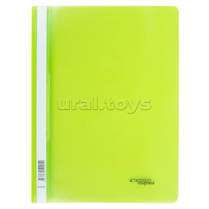 Папка-скоросшиватель A4 140/180 мкм. волокно лайм Trend neon