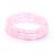 10-214 Браслет на резинке розовый кварц пластины 15 мм