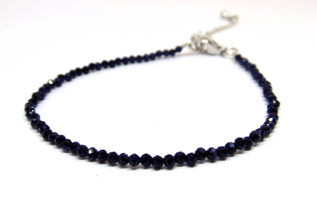 10-123 Браслет гранка авантюрин (ночь в Каире)