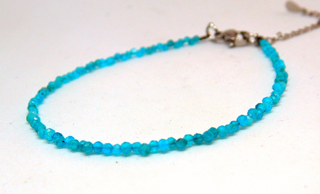 10-165 Браслет гранка аквамарин №3