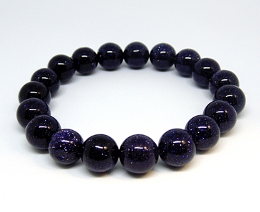 10-05 Браслет на резинке авантюрин (ночь в Каире) 10 мм