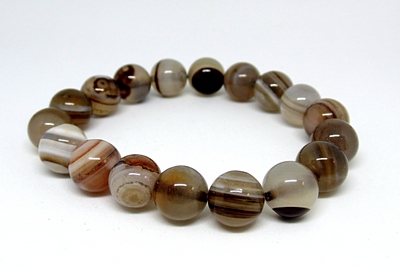 10-47 Браслет на резинке агат бразильский 10 мм