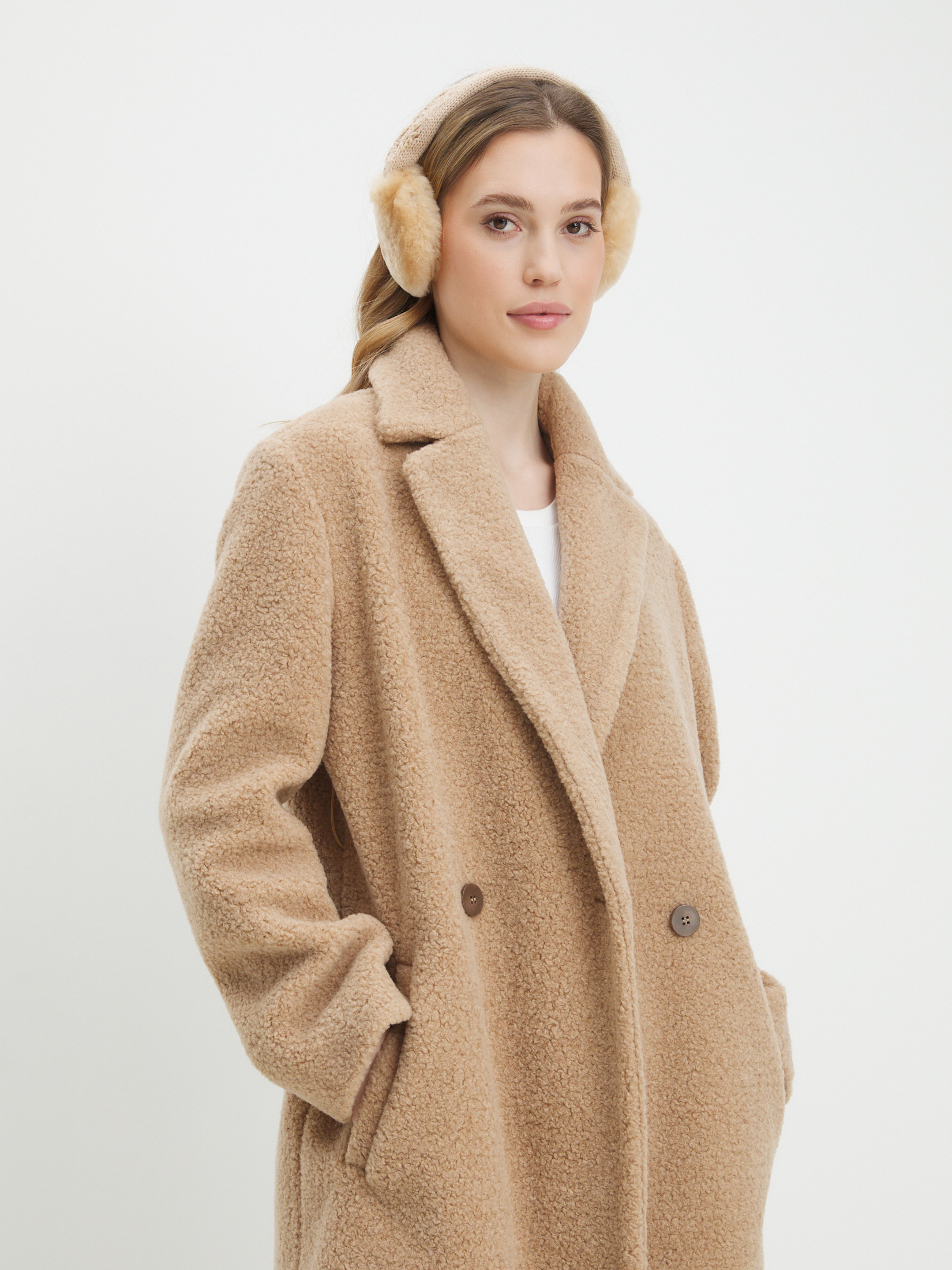 Женские утепленные наушники TENDANCE 4404670, бежевый