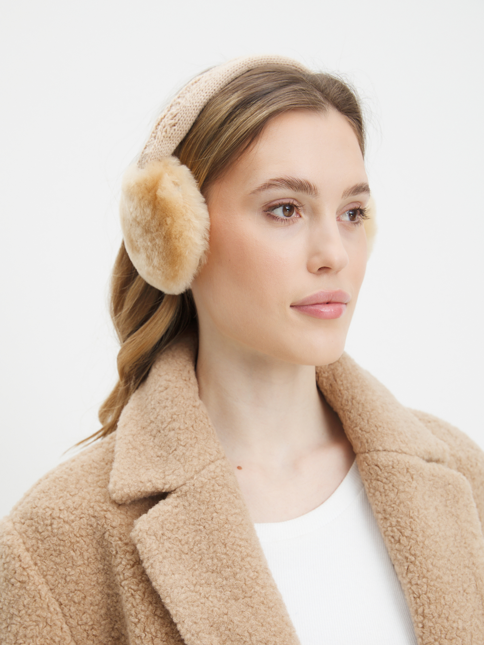 Женские утепленные наушники TENDANCE 4404670, бежевый