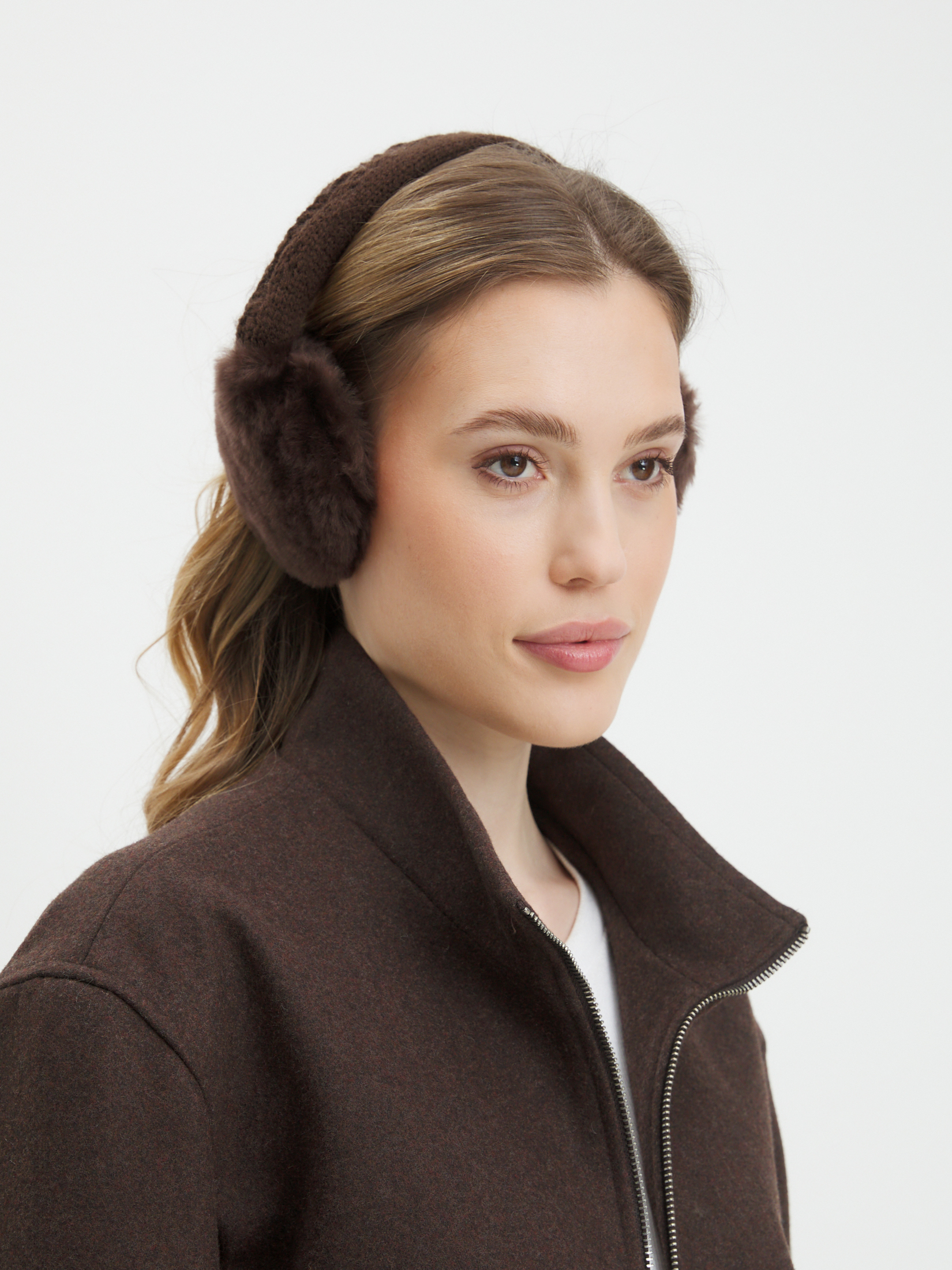 Женские утепленные наушники TENDANCE 4404700, темно-коричневый