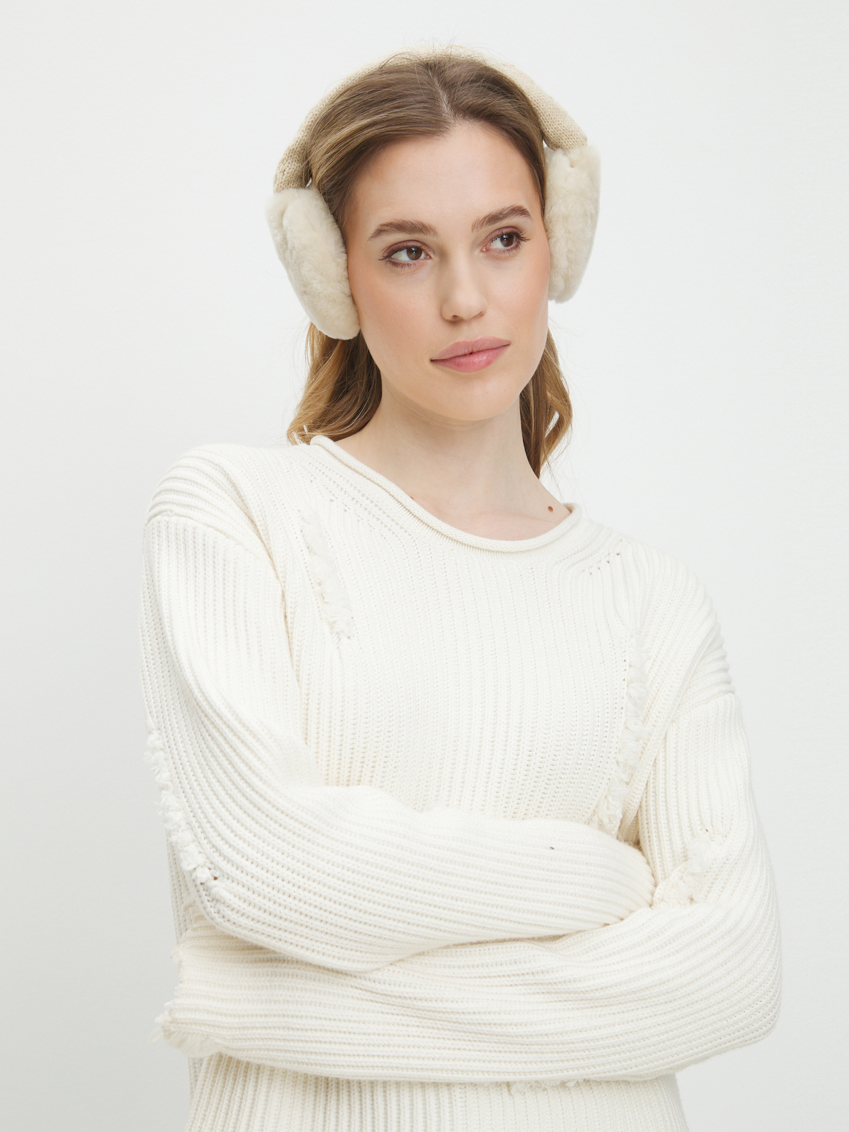 Женские утепленные наушники TENDANCE 4404665, светло-бежевый