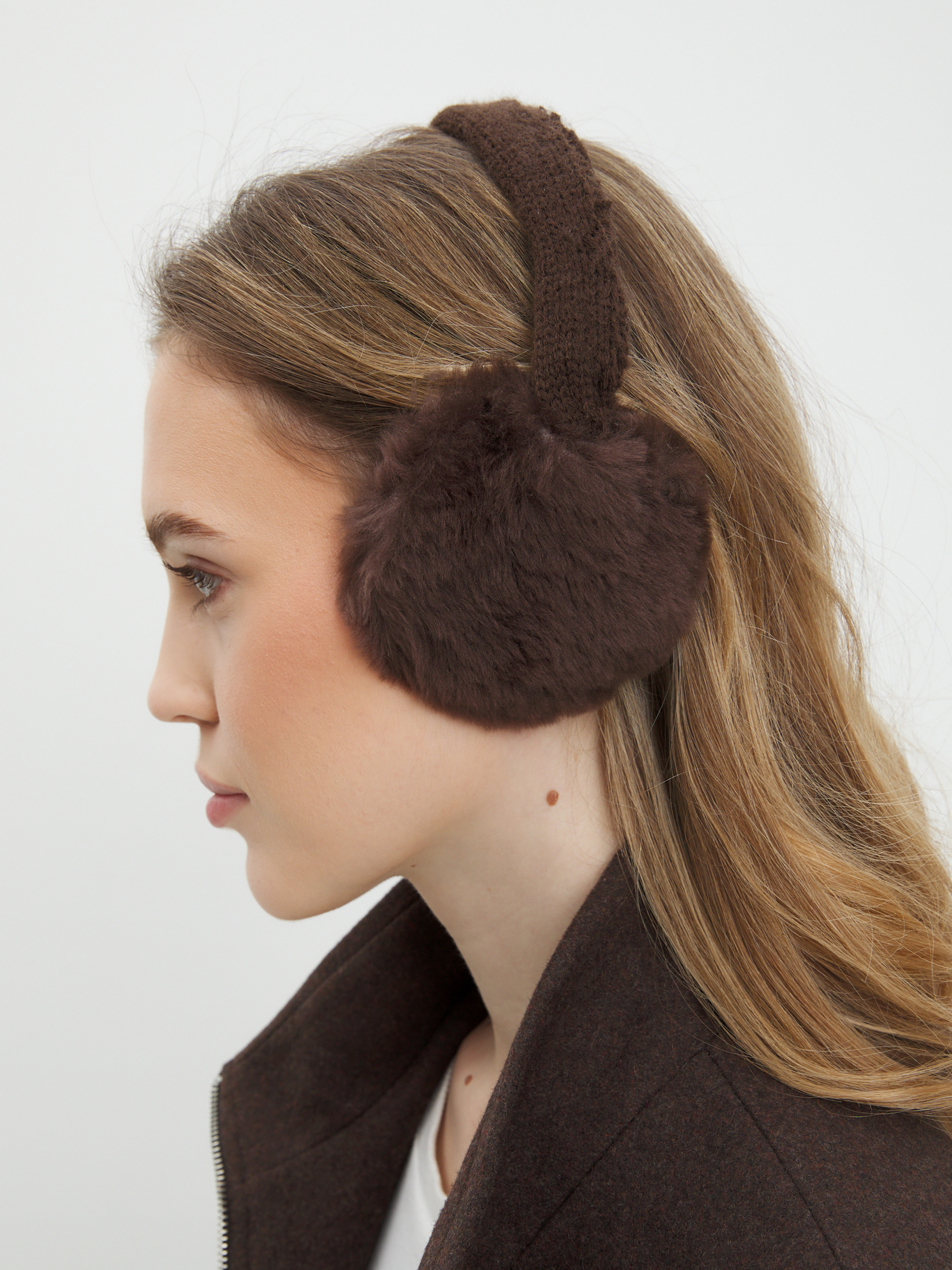 Женские утепленные наушники TENDANCE 4404700, темно-коричневый