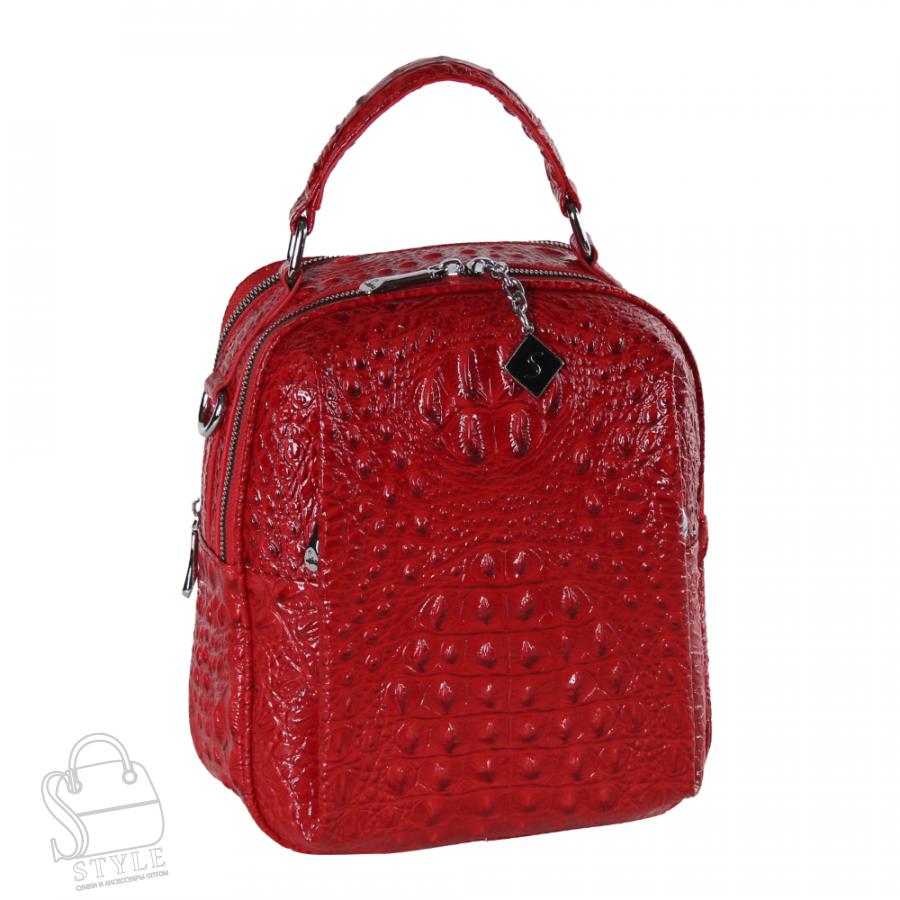 Рюкзак женский 69123-1 red Velina Fabbiano-Safenta/50