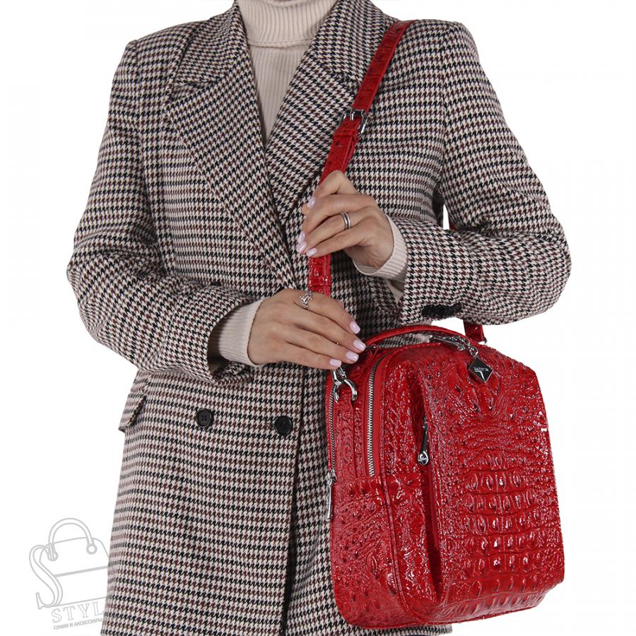 Рюкзак женский 69123-1 red Velina Fabbiano-Safenta/50