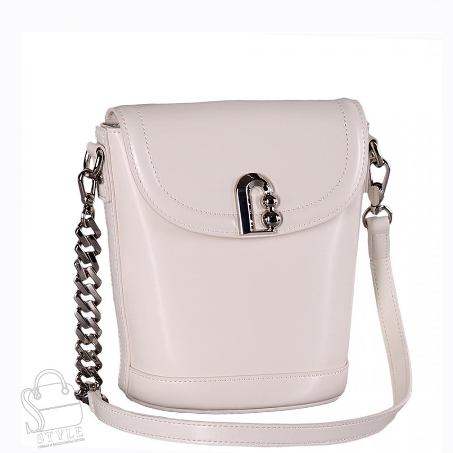 Сумка женская кожаная 801NL milk white NL/30