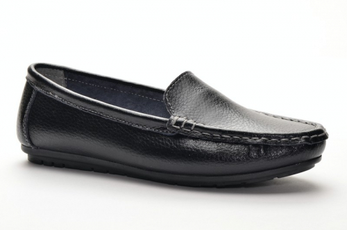 Comfort 85193-1 Мокасины женские чер нат (прессов) кожа