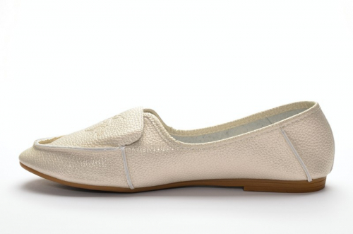Stylele H-53 Мокасины женские беж нат (прессов) кожа